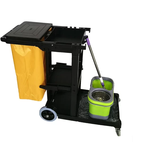 Janitor Trolley with Dirty Linen Bag - Image 2