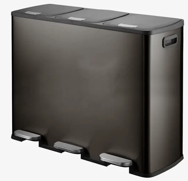 3 in 1 Stainless steel bin