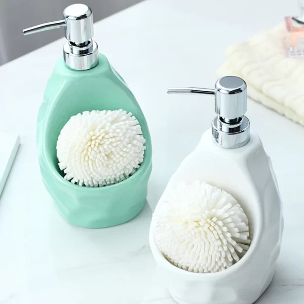 650ml Ceramic Liquid Soap Dispenser Bottle - Image 2
