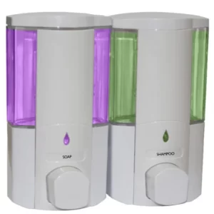 Double 400ml(Each)Liquid Soap Dispenser Sturdy Press