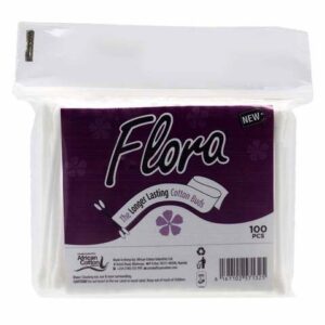 Flora Earbuds White Normal Tips Packets 100s(72 Packets/Carton)