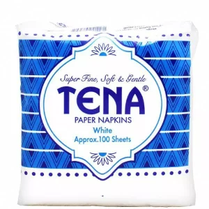 Tena Cocktail Napkins White 100s(60 Packets/Carton)