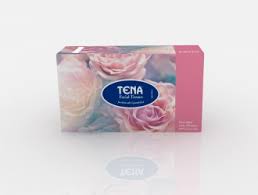 Tena Facial Tissue Floral 150 Sheets(24 Boxes/Carton)