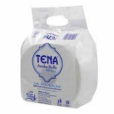 Tena Jumbo Bathroom Tissue Small Core White 100m(12 Rolls/Bale)