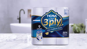 Tena Toilet Rolls 3 Ply White 09s(4 Packets/Bale)