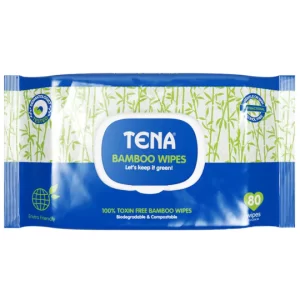 Tena Wipes Flip Top Pack 80s Bamboo(	24 Packets/Carton)