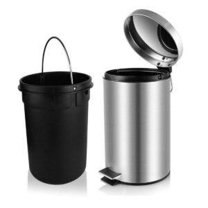 3 Litres Metallic Dustbin With Inner Bin