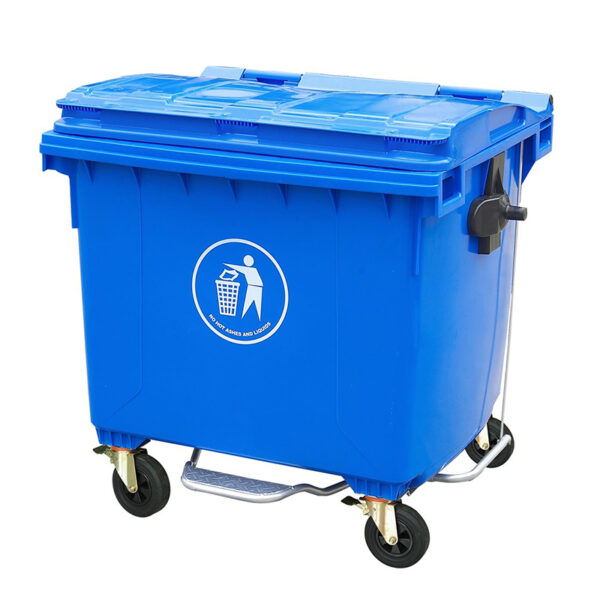 660 Litres Large Garbage Bin With Wheels