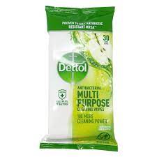 DETTOL MP CLEANING R GREEN WIPES 30