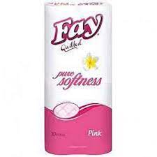 Fay Pink Toilet Roll Pack Of 10