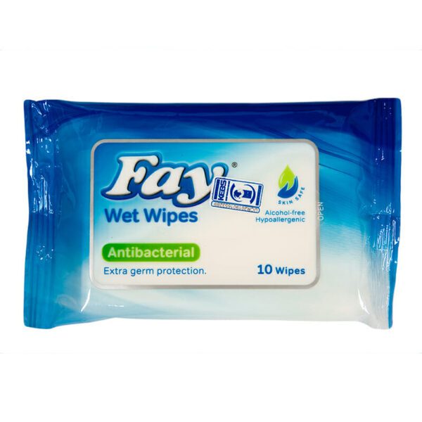 Fay Wet Wipes Antibacterial 10S