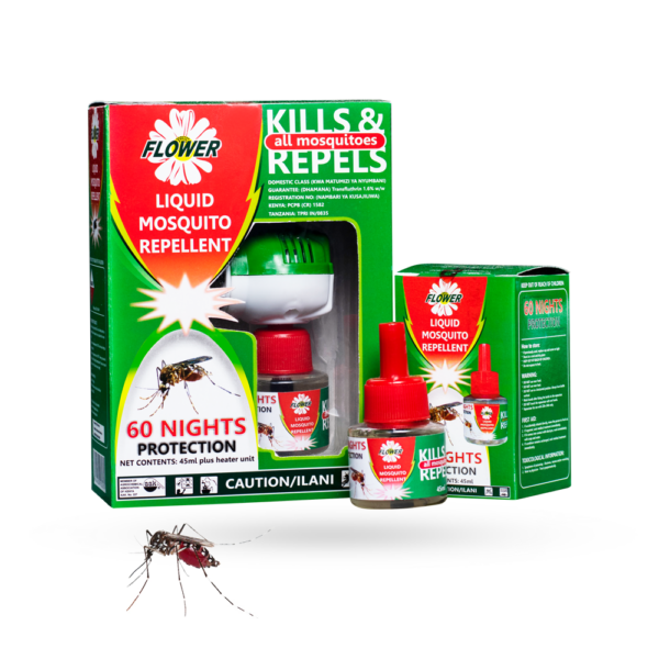 Flower Liquid Mosquito Repellent 45ml refill pack.