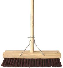 Hard Broom Fitted With Local Handle.