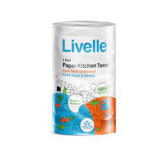 Livelle Kitchen Towel White Twin Pack