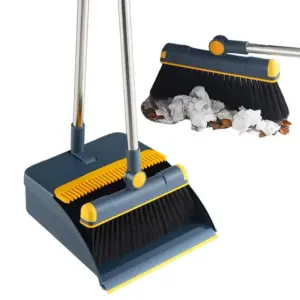 Long Broom Scoop Folding Dustpan Set