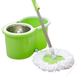 Metallic Spin Mop With Bucket