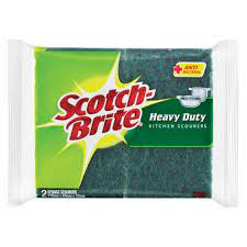 Scotch Brite Heavy Duty Kitchen Scourers 4 Pieces