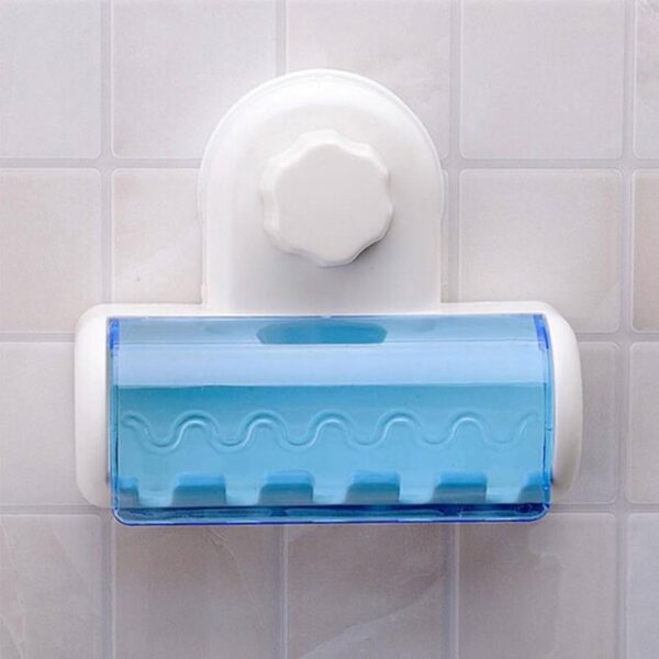 Transparent Suction Cup Toothbrush Holder