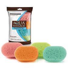 Aqua Massage Bath Sponge 6014 4Pcs