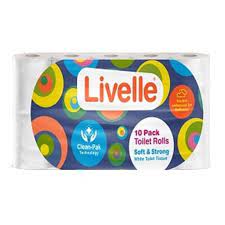 Livelle Soft And Strong Toilet Tissue Roll 10 Pack