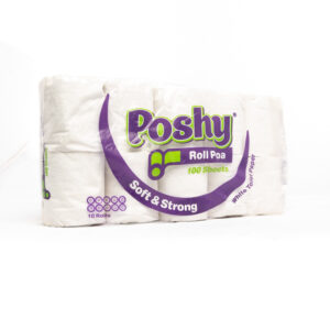 Poshy Roll Xtra Colored Toilet Tissue Roll 10 Pack