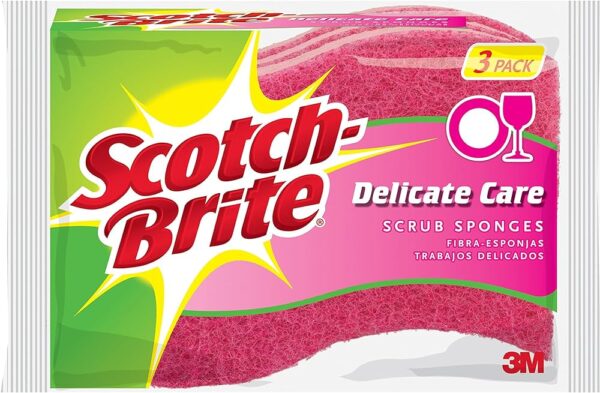 Scotch Brite Delicate Care Household Scourers 3 Pieces