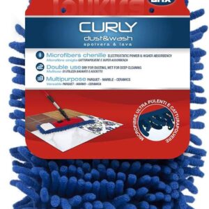 Tonkita Curly Microfiber Flat Mop Refill Blue 1 Piece
