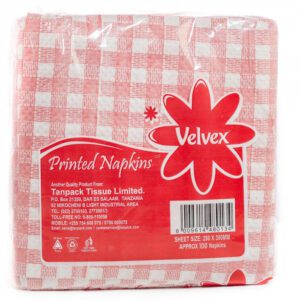 VELVEX SERVIETTES RED DESIGN