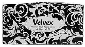 Velvex Facial Tissues Black 140S