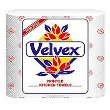Velvex Printed Kitchen Towelss x 2