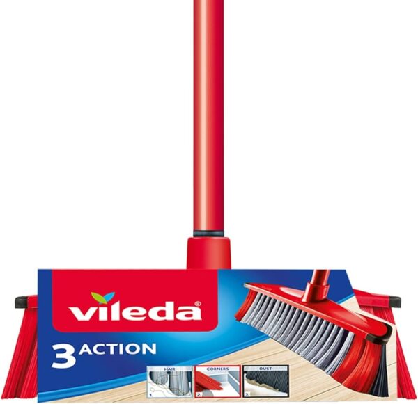 Vileda 3 Action Broom With Handle