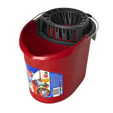 Vileda Supermocio Bucket And Wringer Mop 10L Red/Black