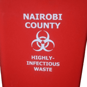 50 Liters Biohazard Waste Bin Red Custom Branded