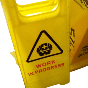 Safety Sign Work in Progress Sign Board
