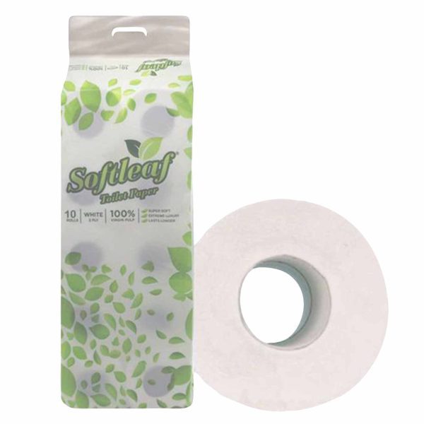 Softleaf Virgin Toilet Paper Unwrap