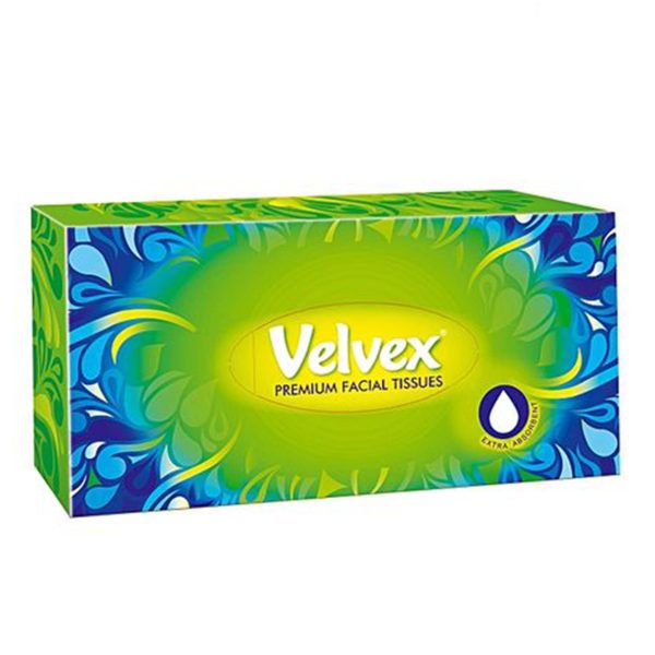 Velvex Facial Tissue White 80'S