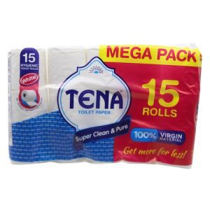 Tena Toilet Paper Rolls White