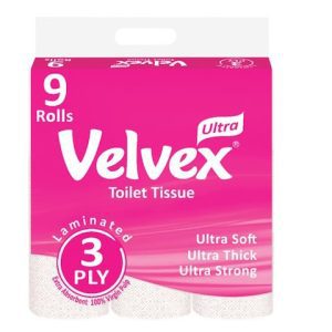 Velvex Ultra 3 Ply Printed Toilet Tissue