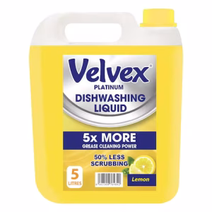 Velvex dishwashing liquid lemon 5L