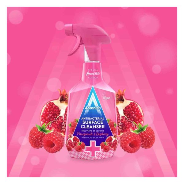 Astonish Antibacterial Surface Cleanser 750ml - Pomegranate & Raspberry