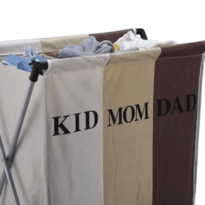 3 Compartment Foldable Laundry Basket