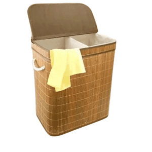 100L Bamboo Laundry Basket With Flip Lid