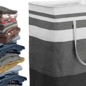 72L Canvas Collapsible Laundry/Multi-purpose Baskets