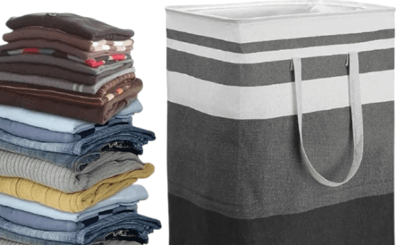 72L Canvas Collapsible Laundry/Multi-purpose Baskets