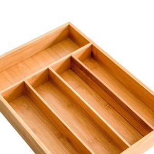 Bamboo Cutlery Organizer/Multi Purpose Drawer Organizer