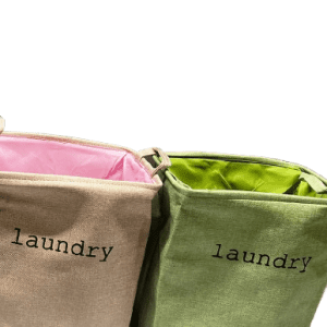 Cotton Linen Laundry Basket