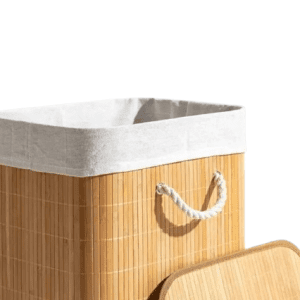 Large Capacity Wooden Bamboo Laundry Basket