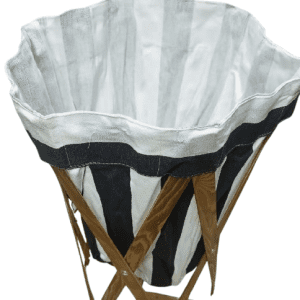 Laundry Basket With Wooden Stand