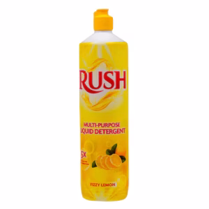 Rush Multipurpose Fizzy Lemon Liquid Detergent 1L