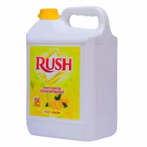 Rush Multipurpose Fizzy Lemon Liquid Detergent 5L